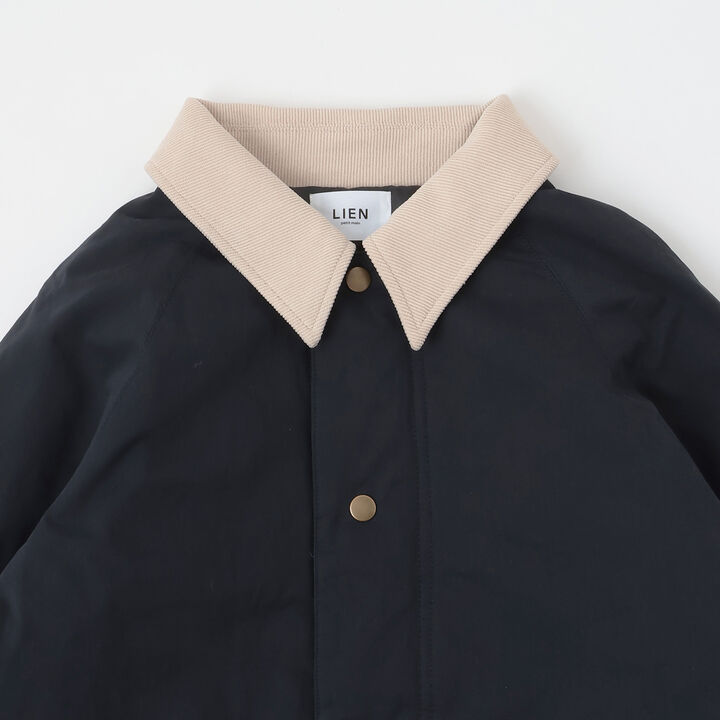 Link Twill Padded Duster Coat,Navy, medium image number 9