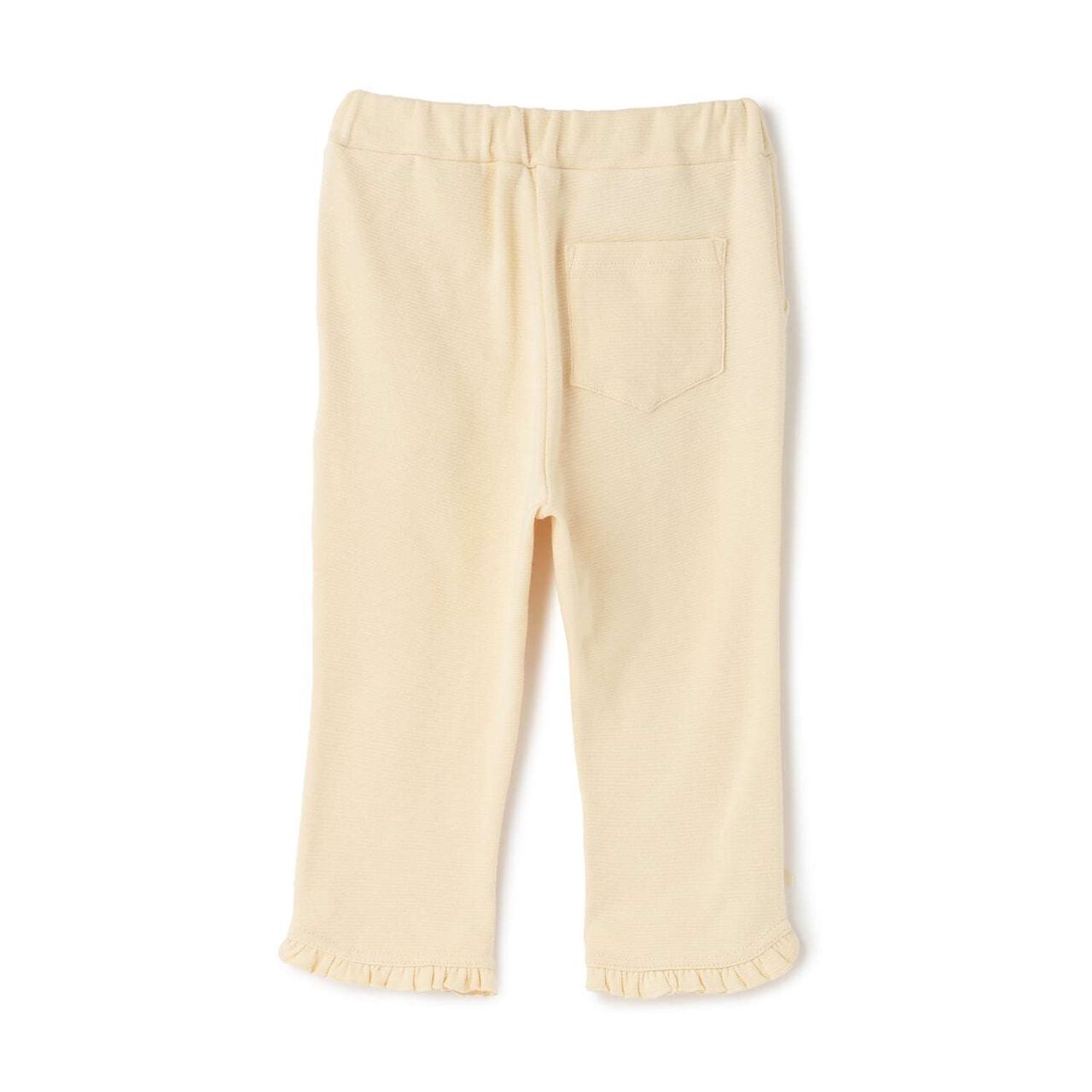[Tomo Pants] Stain Resistant UV Cool Touch Round-Hem Frill 3/4 Capri Pants for Girls,Salmon pink, large image number 6