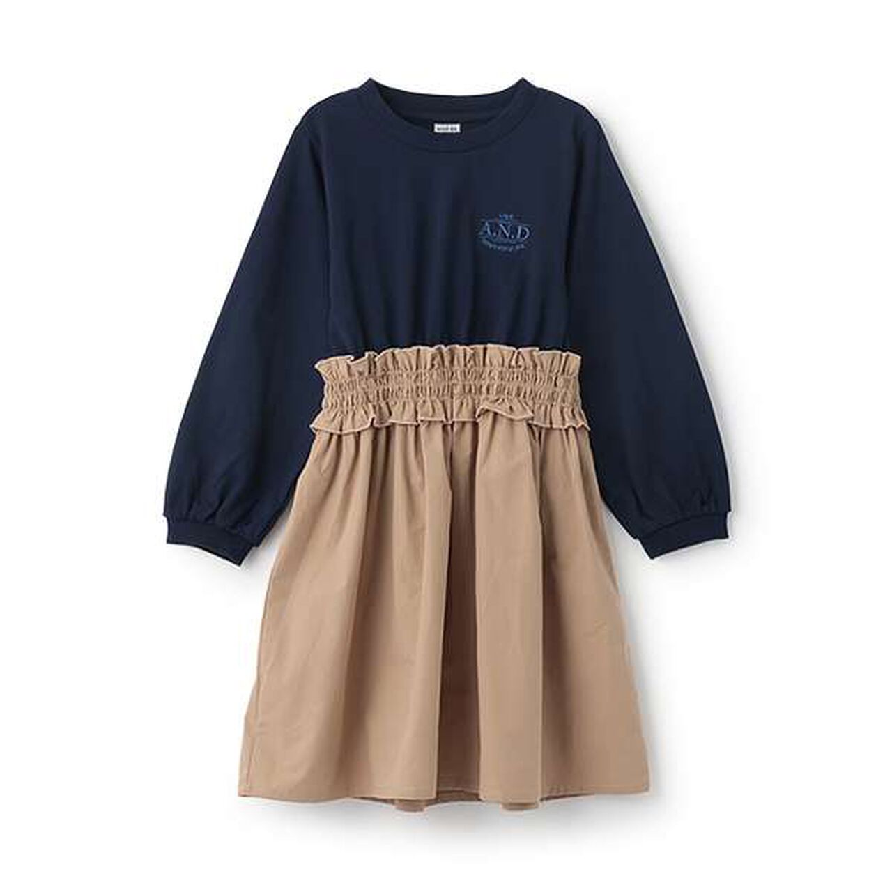 Fabric Docking Dress,Navy, large image number 0