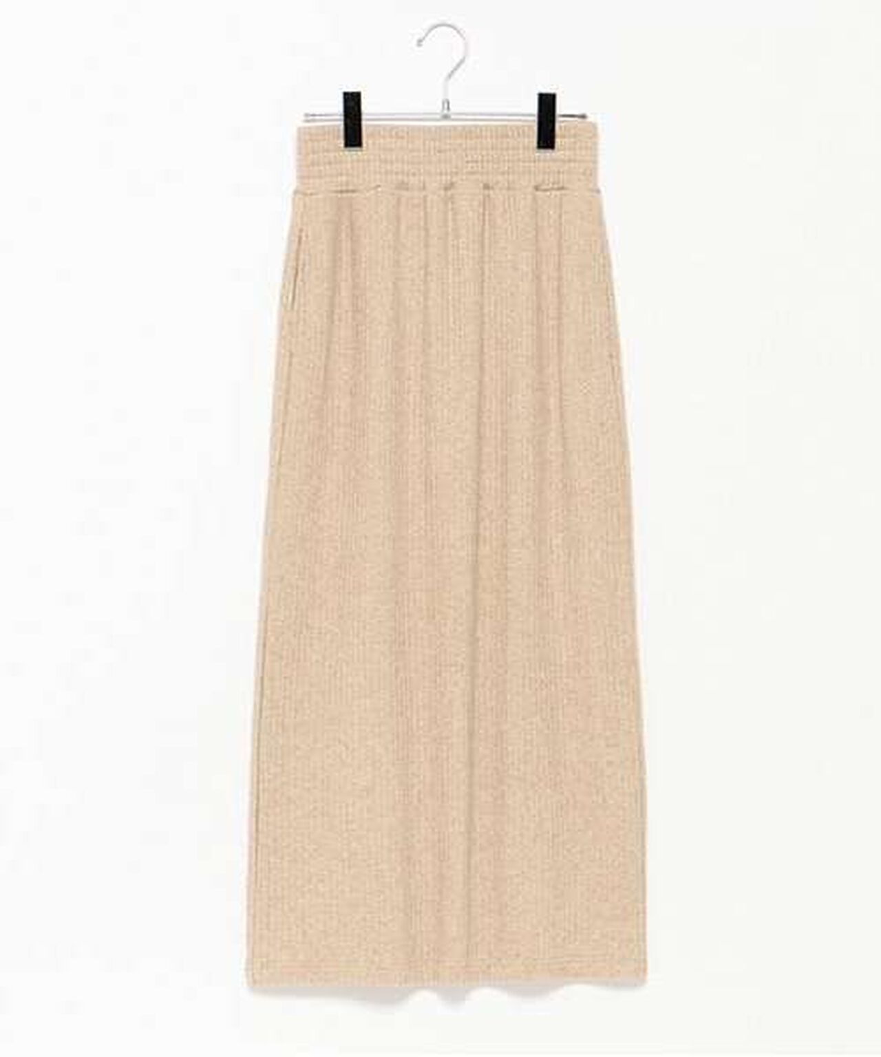 Cut Rib Tight Skirt,Beige, large image number 6