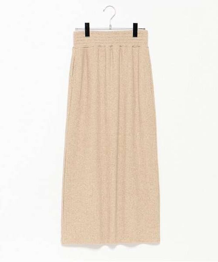 Cut Rib Tight Skirt,Beige, medium image number 6