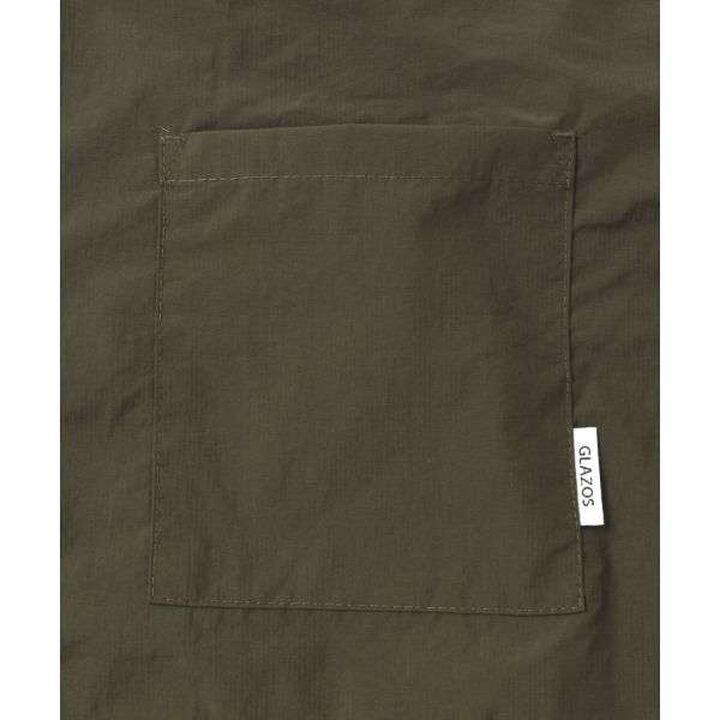 Lip Open Collar Long-Sleeve Shirt [Set Up Compatible],Gray, medium image number 12