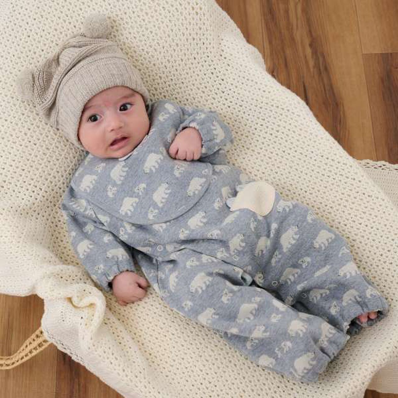 Organic Bonbon Hat [Made in Japan],Pearl white, large image number 9