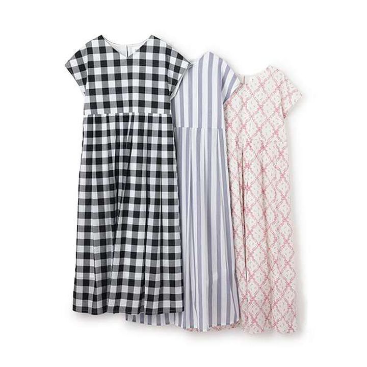 [Link] Assorted Flare One-Piece Dress,Blue, medium image number 9