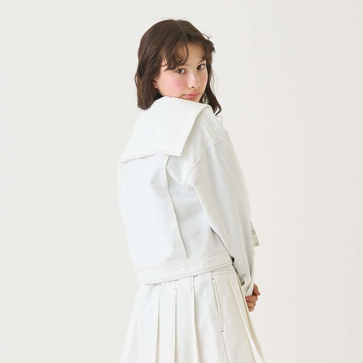 [Sailor Denim Jacket] [Available in 130cm],Navy, medium image number 11