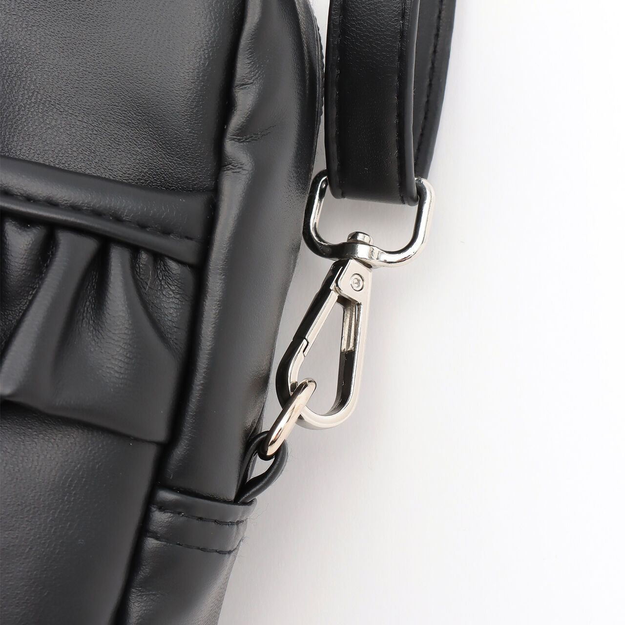 Mezzo Piano Mama Frill Ribbon Smartphone Shoulder Bag,Black, large image number 3