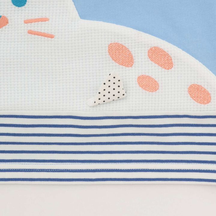 Seal Print T-Shirt,Off white, medium image number 8