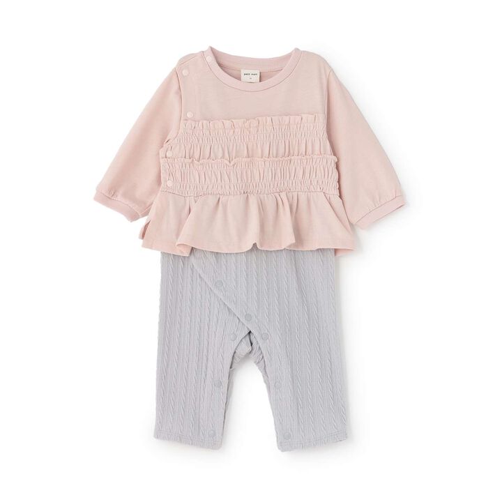 [Link] Shirred Frill Coverall,, medium