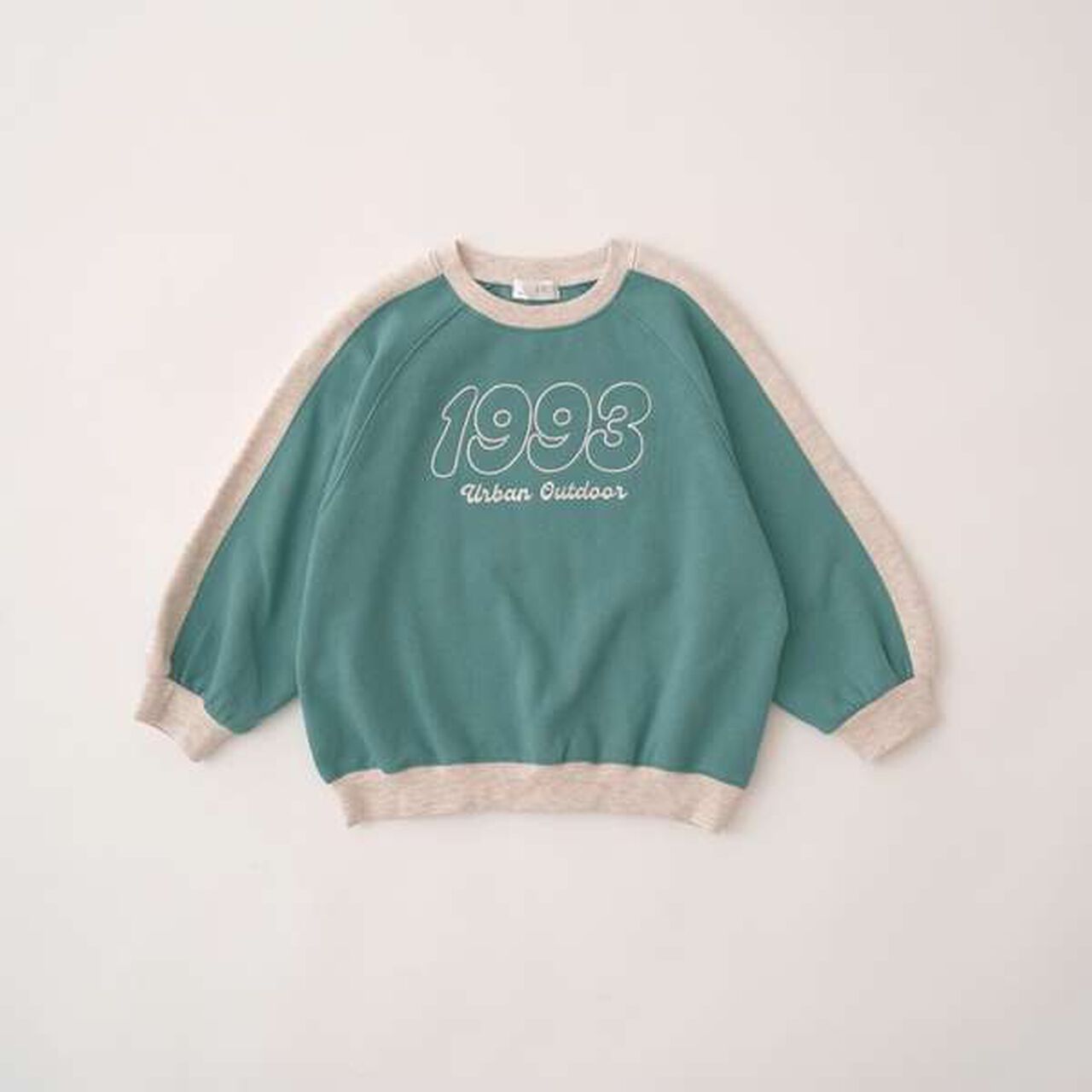 Pilling-Resist Bi-Color Raglan Fleece Sweatshirt,Brown, large image number 7