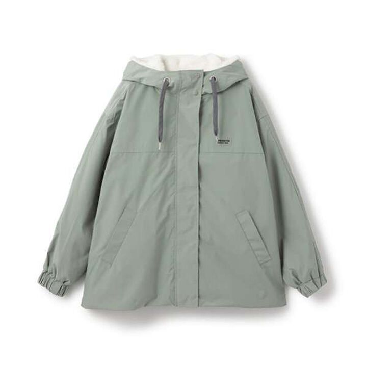 Water-Repellent Faux Fur Liner 3-Way Jacket,Light beige, medium image number 1