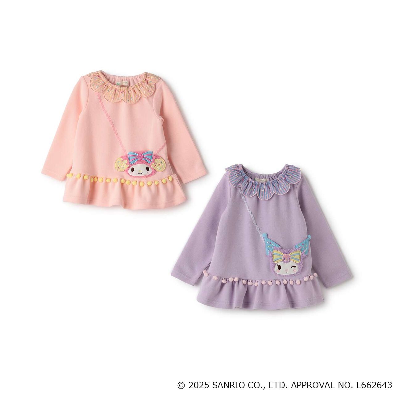 My Melody / Kuromi Small Shoulder Bag Tunic,Pink, large image number 8