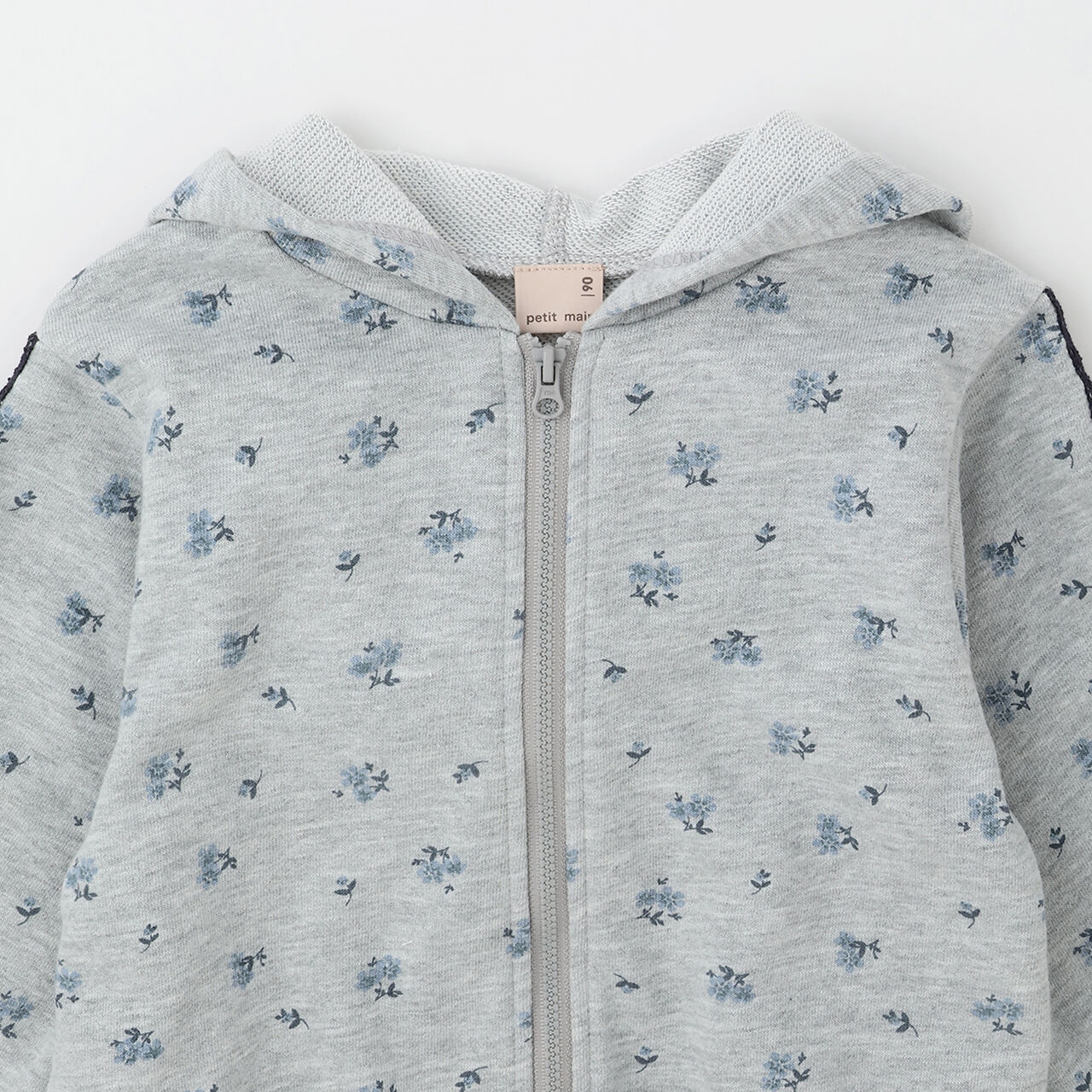 Link/Anti-Pollen Floral Pattern Zip Parka,Ivory, large image number 6