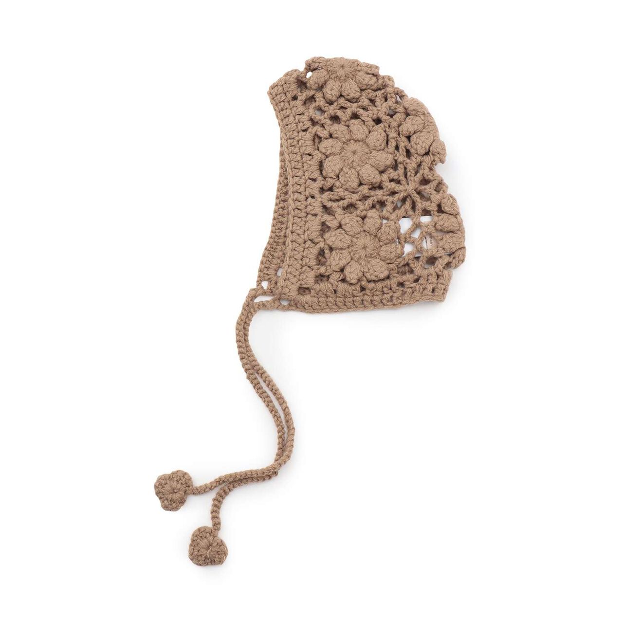 Crochet Bonnet,Mocha tea, large image number 0