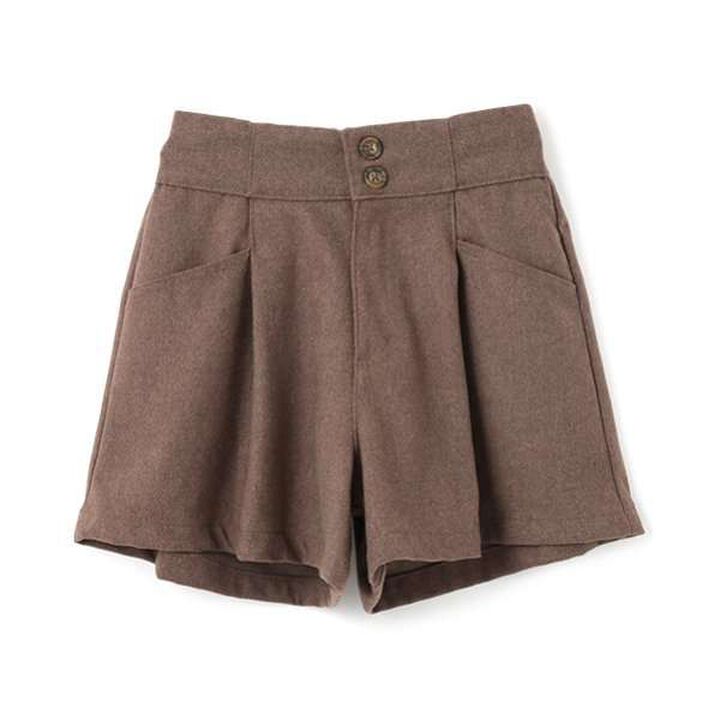 Brushed High-Waist Shorts,Ivory, medium image number 5