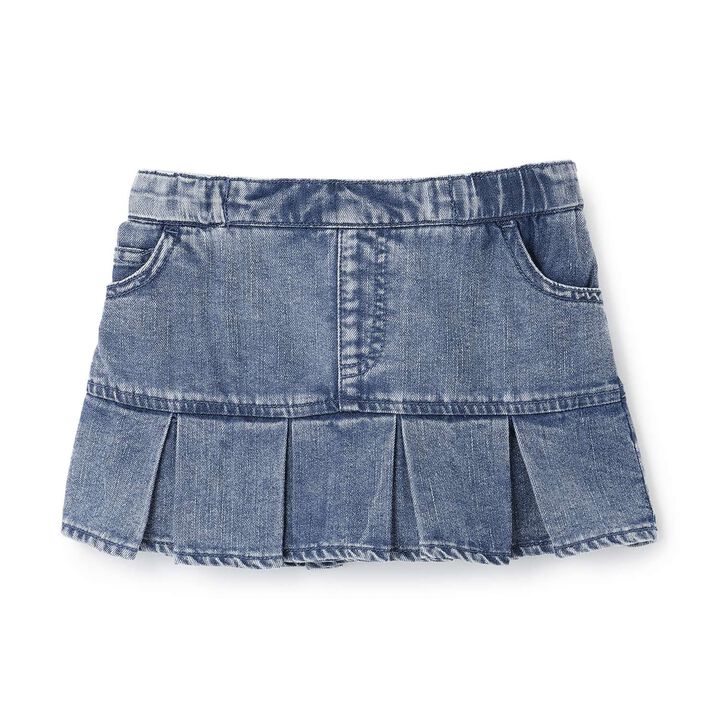 [Cool Touch] Box Pleat Hem Skirt,Blue, medium image number 18