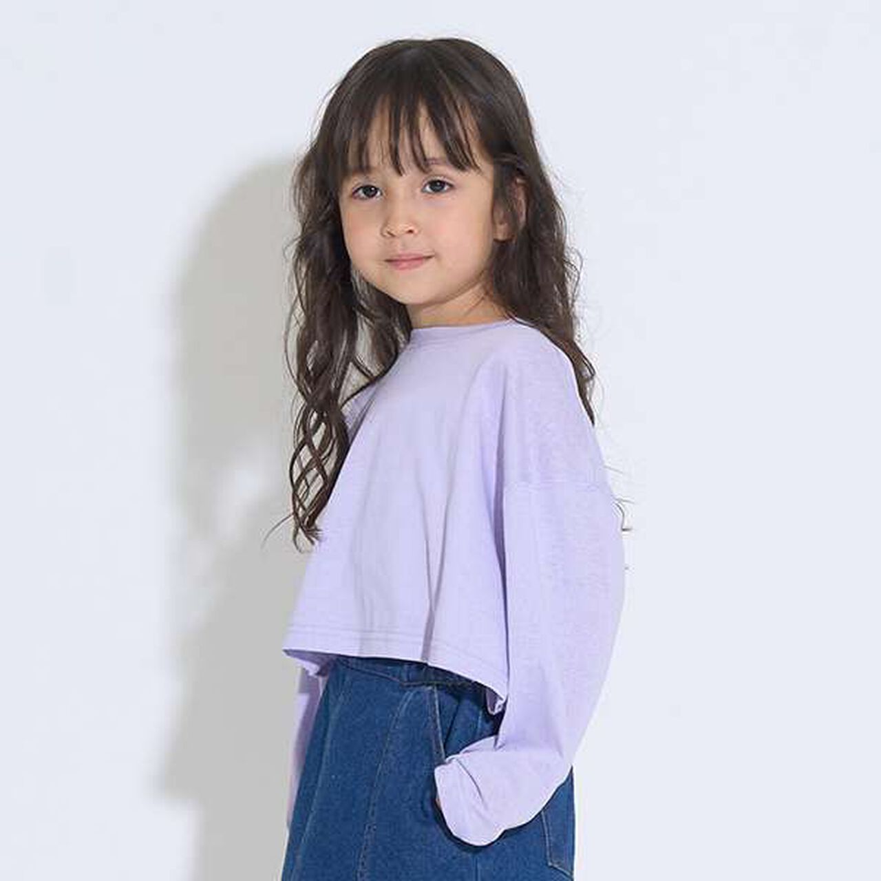 Mini Length Sheer Long-Sleeve T-Shirt & Cami Set,Lavender, large image number 22