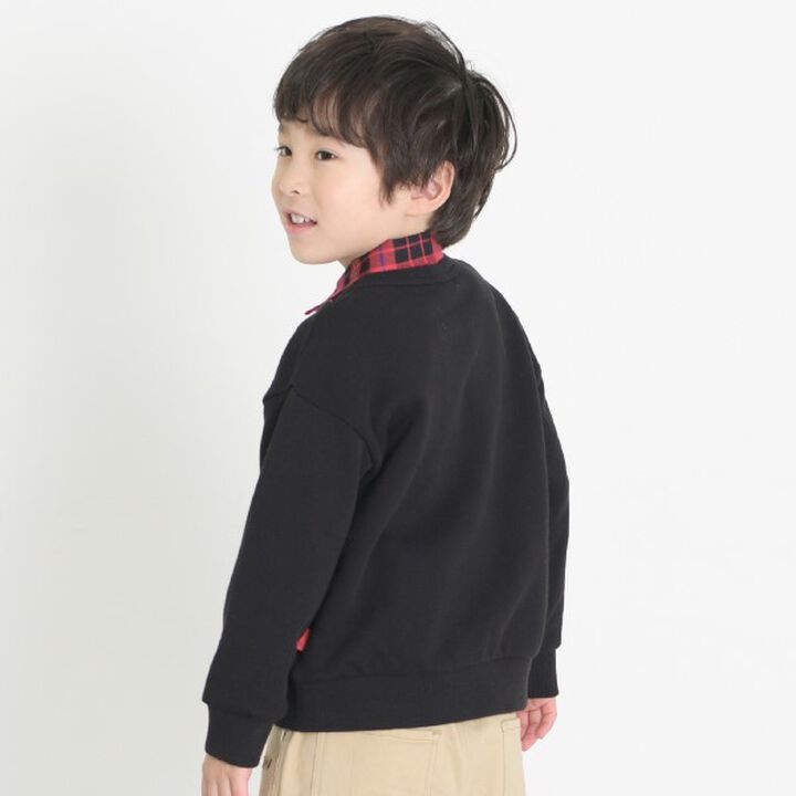 KPBOY Vehicle Dinosaur Embroidered Fleece Sweatshirt (80-150),Yellow, medium image number 3