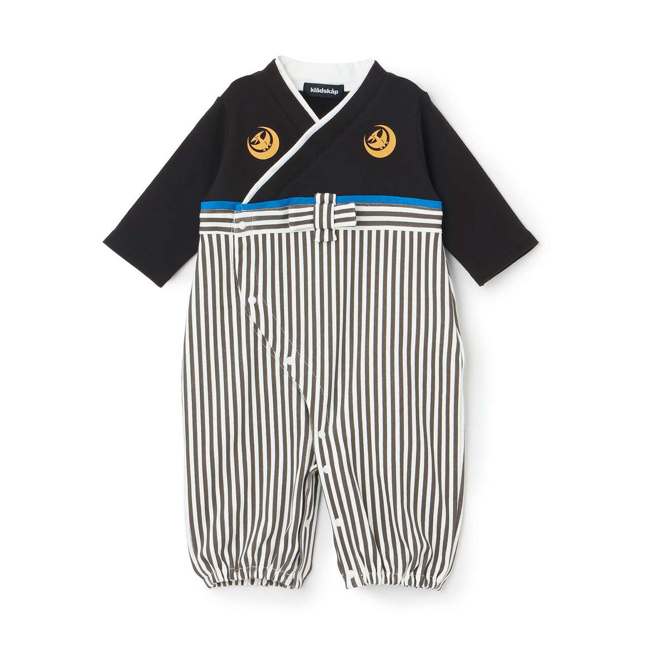 Baby Hakama-Style 2WAY Romper,Black, large image number 2