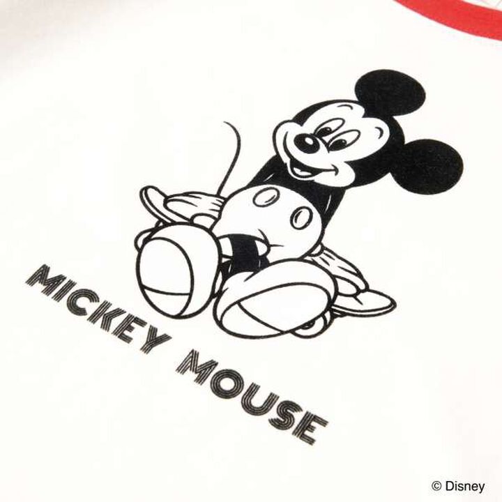 [Disney] Mickey Mouse Skateboard T-Shirt (Kaiteki Tenjiku),Red, medium image number 8