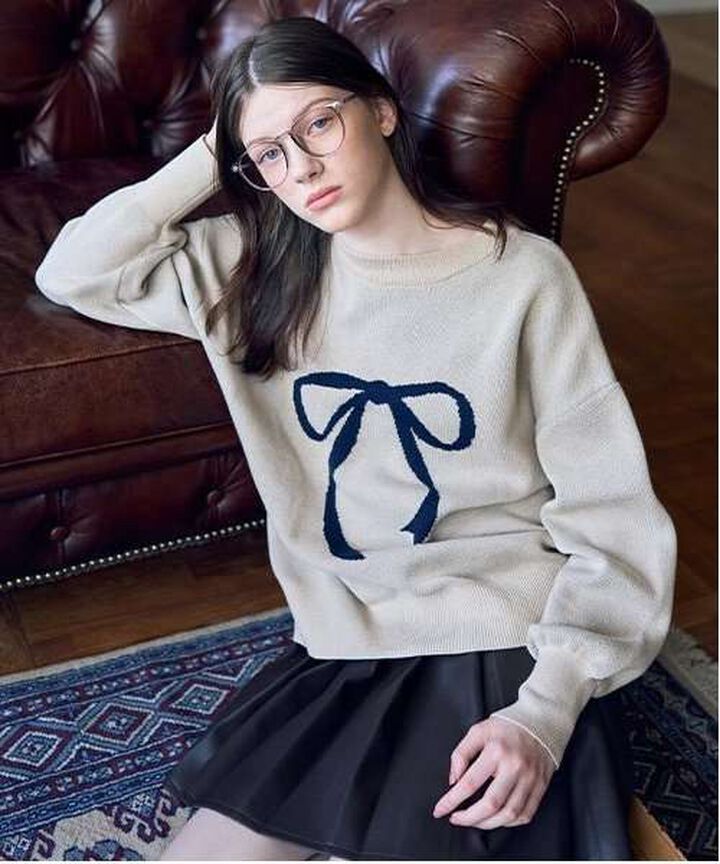 Assorted Jacquard Knitwear,Off white, medium image number 3