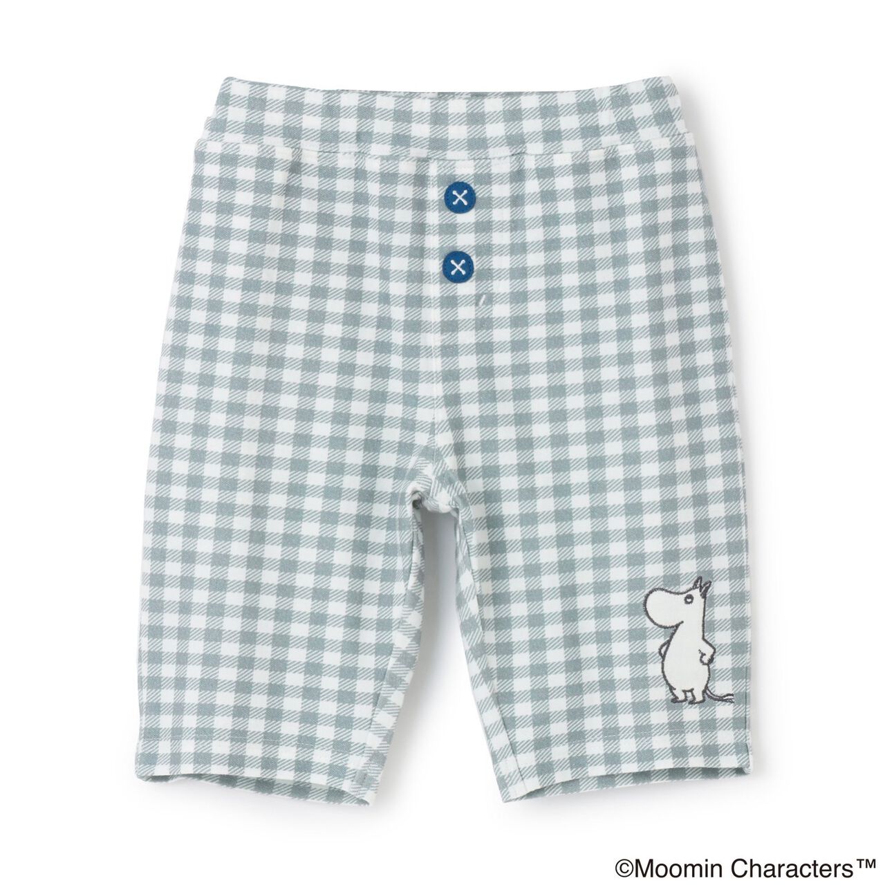 [MOOMIN] Checkered 6-Length Leggings,Gray, large image number 0