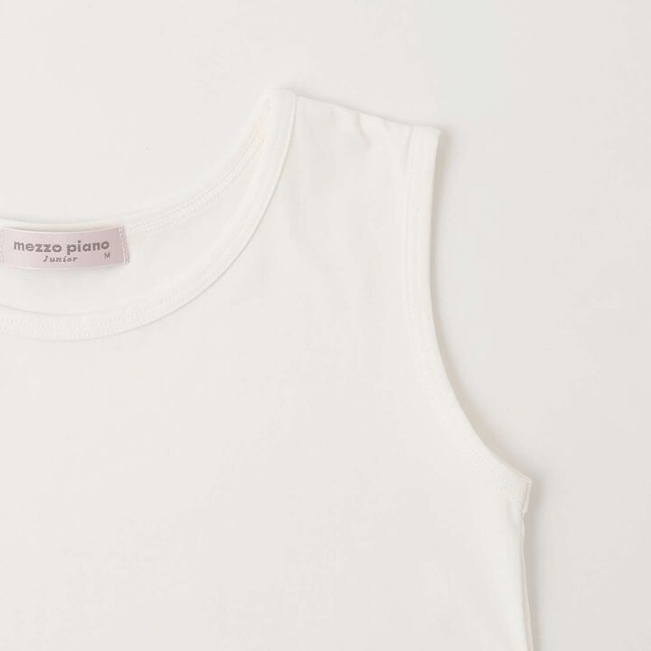 [Quick-Dry Absorbent] [Cool Touch] Mesh Docking Ribbon Appliqu&eacute; T-Shirt & Tank Top Set,Lavender, medium image number 9