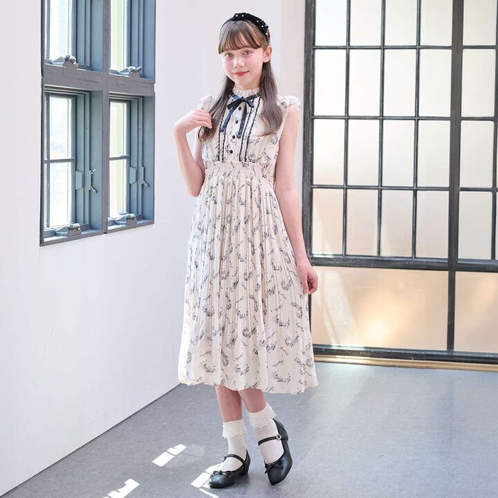 [Restock] Assorted Fabric Pleated One-Piece Dress♪,Light blue, medium image number 17