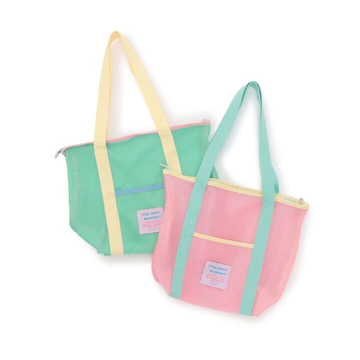 Mesh Colorful Tote Bag [Kids' Clothing] [Girls],Light green, medium image number 10
