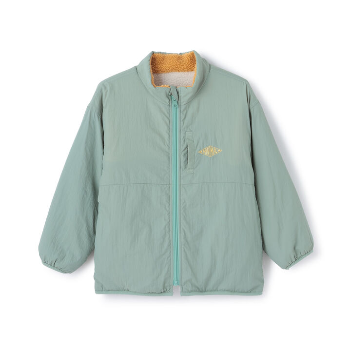 Reversible Color-Blocked Boa Outerwear,Black, medium image number 2