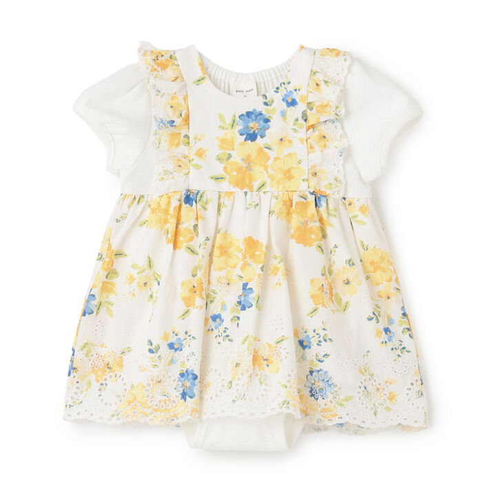 [Link] Shoulder Frill One-Piece Romper,, medium