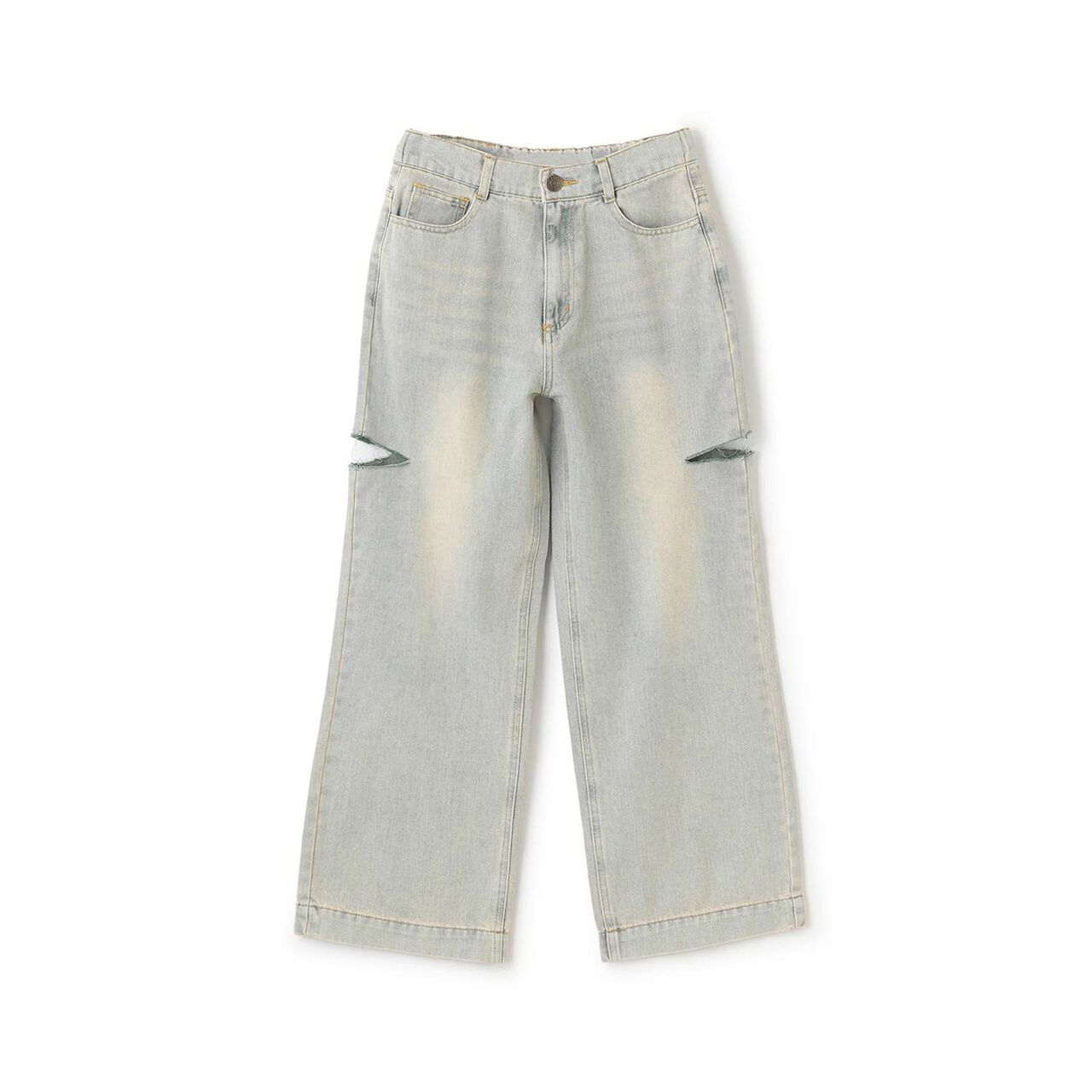 [LTXC] Distressed Wide Pants,Blue, large image number 11