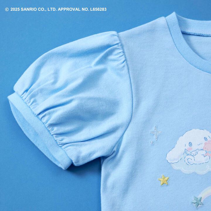 [Cinnamoroll Collaboration] Sailor Collar Short Sleeve T-Shirt,Pink, medium image number 7