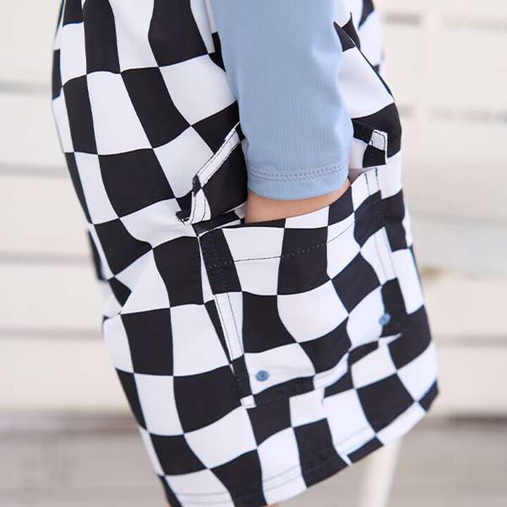 [SWIM] [UV Processing] Flag Check Cargo Surf Pants,Black, medium image number 7