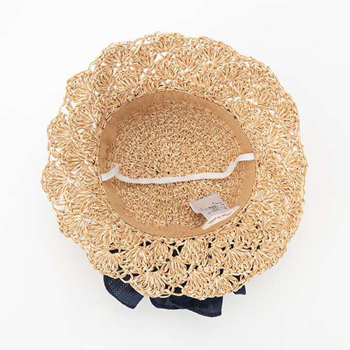 Paper Ribbon Hat,Pearl white, medium image number 4