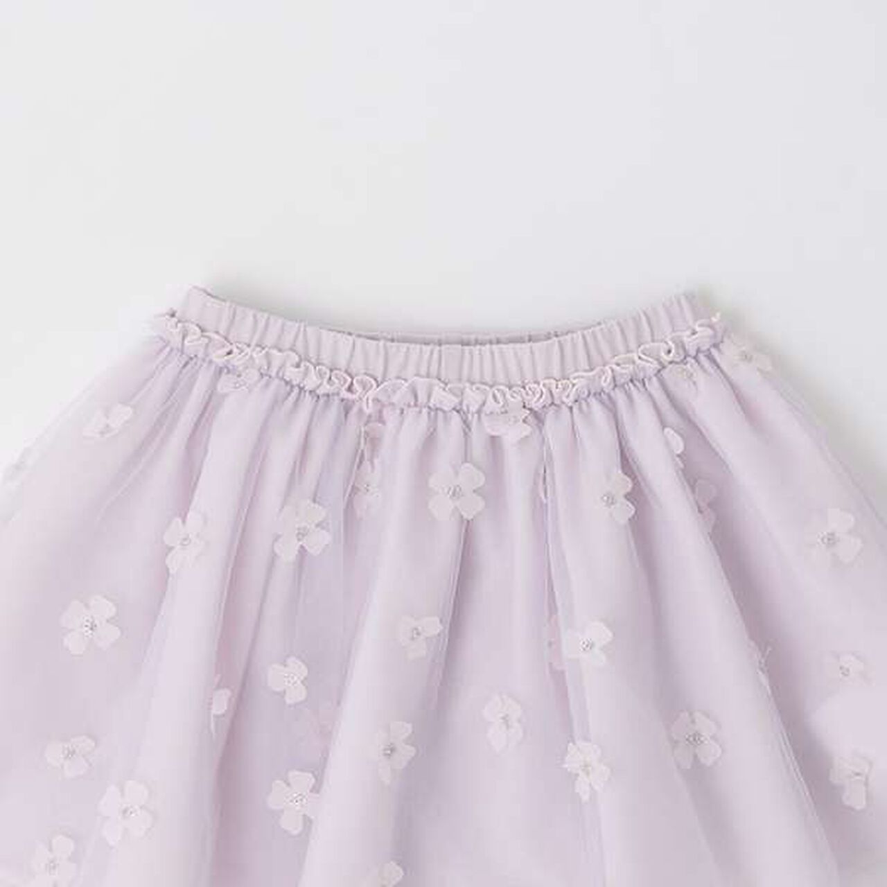 Flower Tulle Skirt,Blue, large image number 3