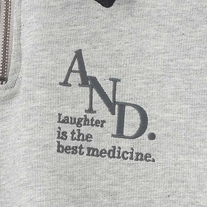 Half-Zip Wide Sweatshirt,Blue, medium image number 4