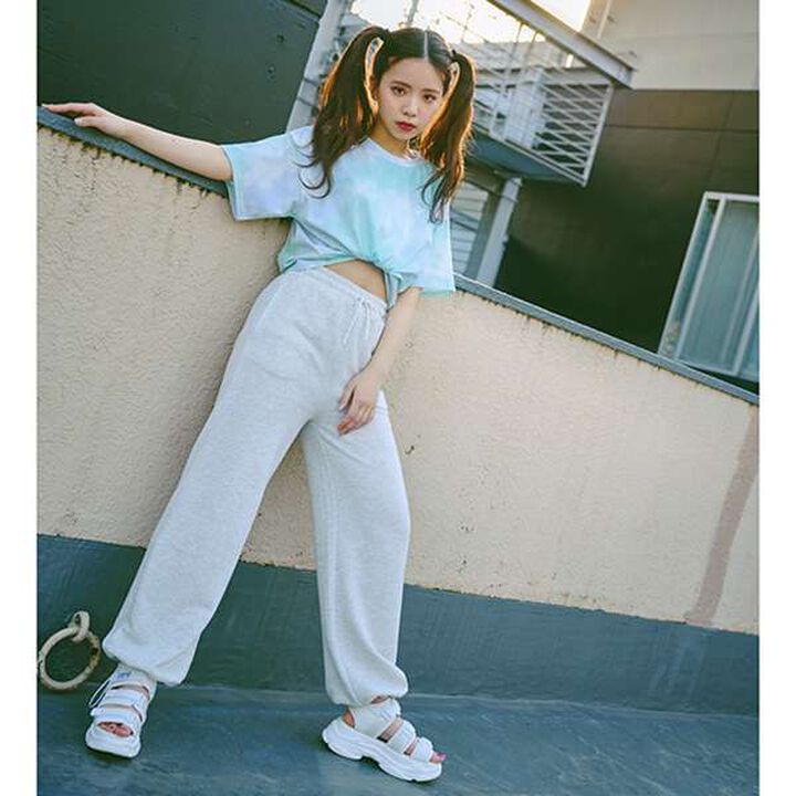 Drawstring Sweatpants,Smoke white, medium image number 0