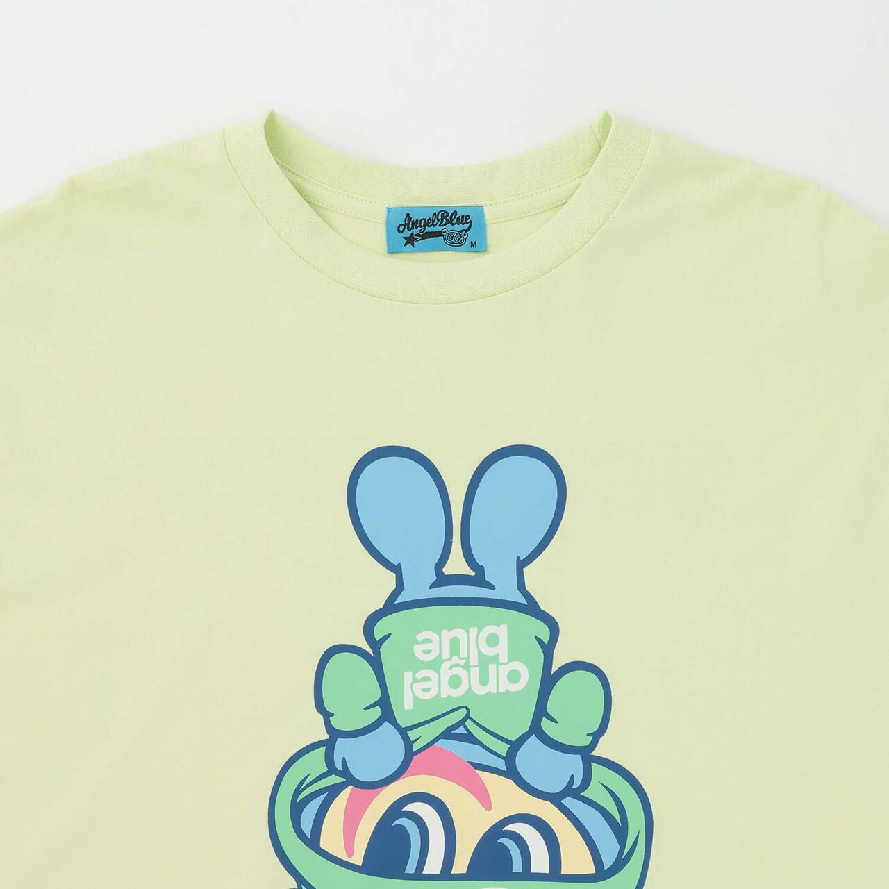 Angel Blue Upside Down Mr. Nakamura T-Shirt,Off white, large image number 2