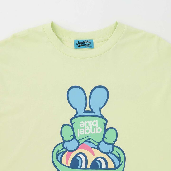 Angel Blue Upside Down Mr. Nakamura T-Shirt,Off white, medium image number 2