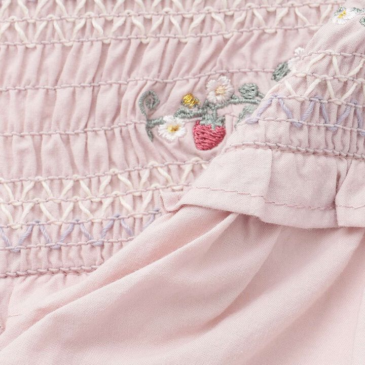 Link Strawberry Embroidery OP Romper,Off white, medium image number 15