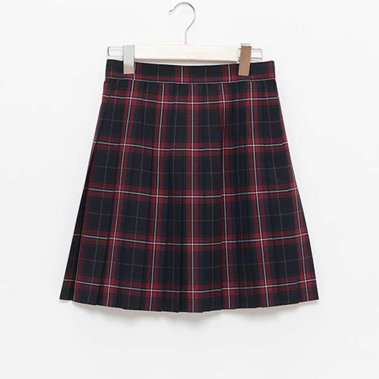 50cm Length 24-Piece Check Pleats Check Skirt,Beige, large image number 3
