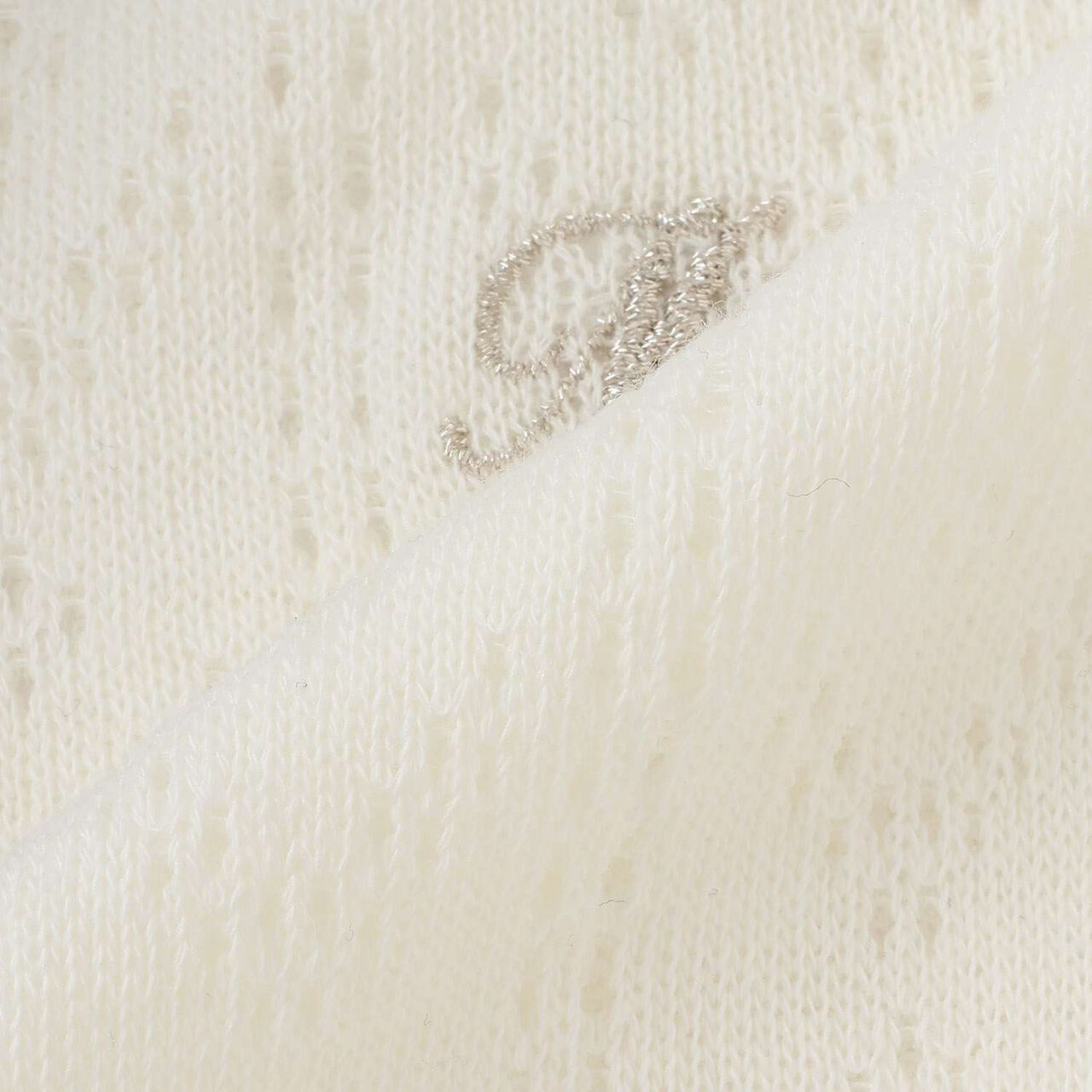 Lace Knit Knee-High Socks,Off white, large image number 3