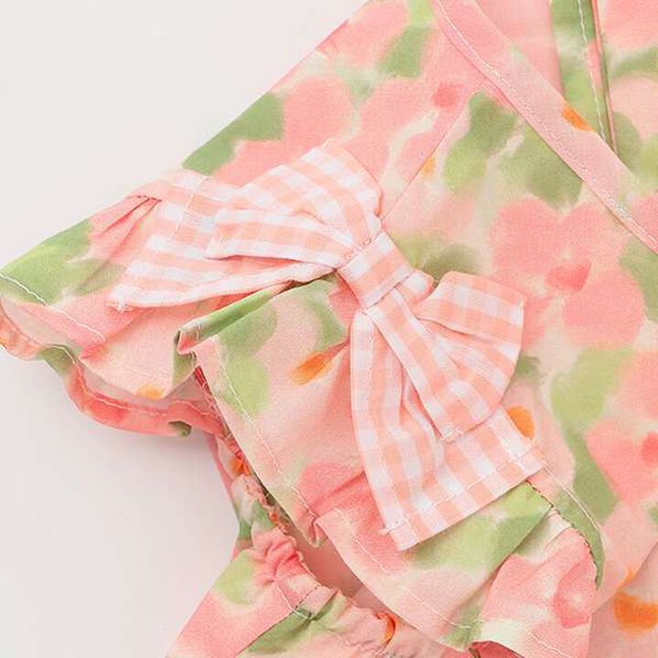Flower Print Outfit Set,Pink, medium image number 5