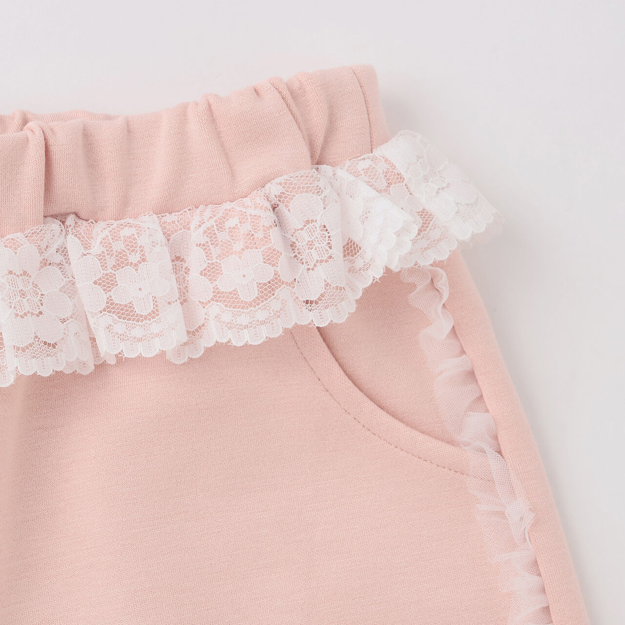 Side Tulle Long Pants,Pink, large image number 13