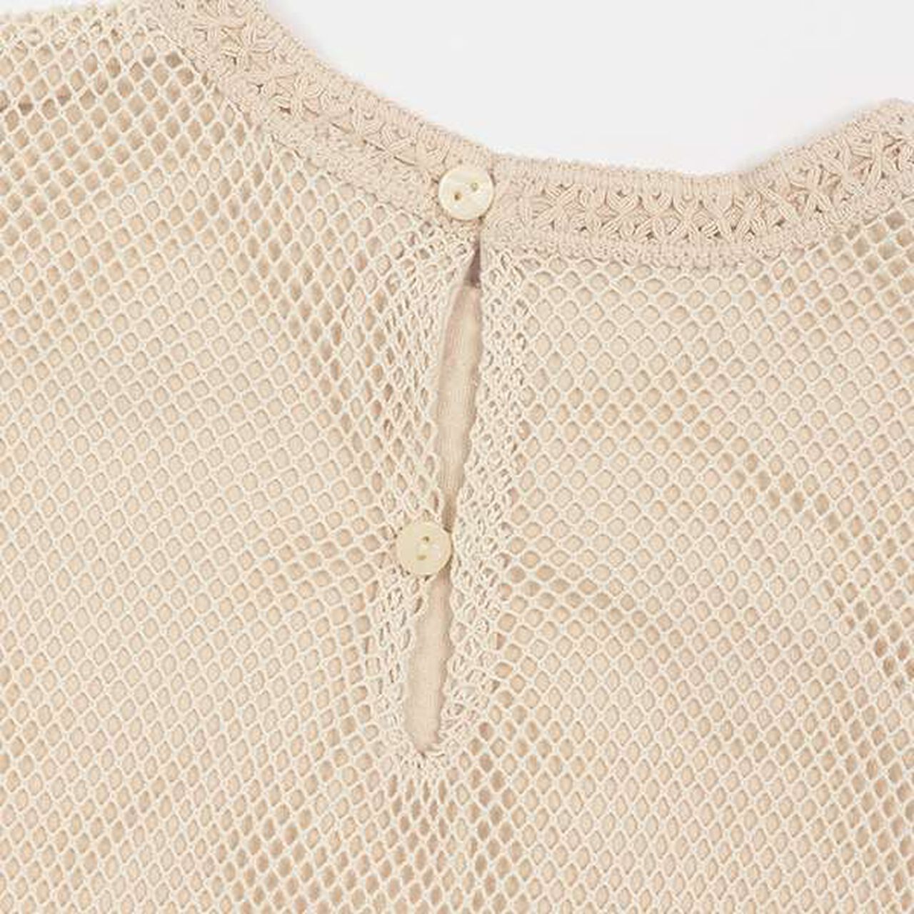 Floral Mesh Tank Top,Ivory, large image number 7