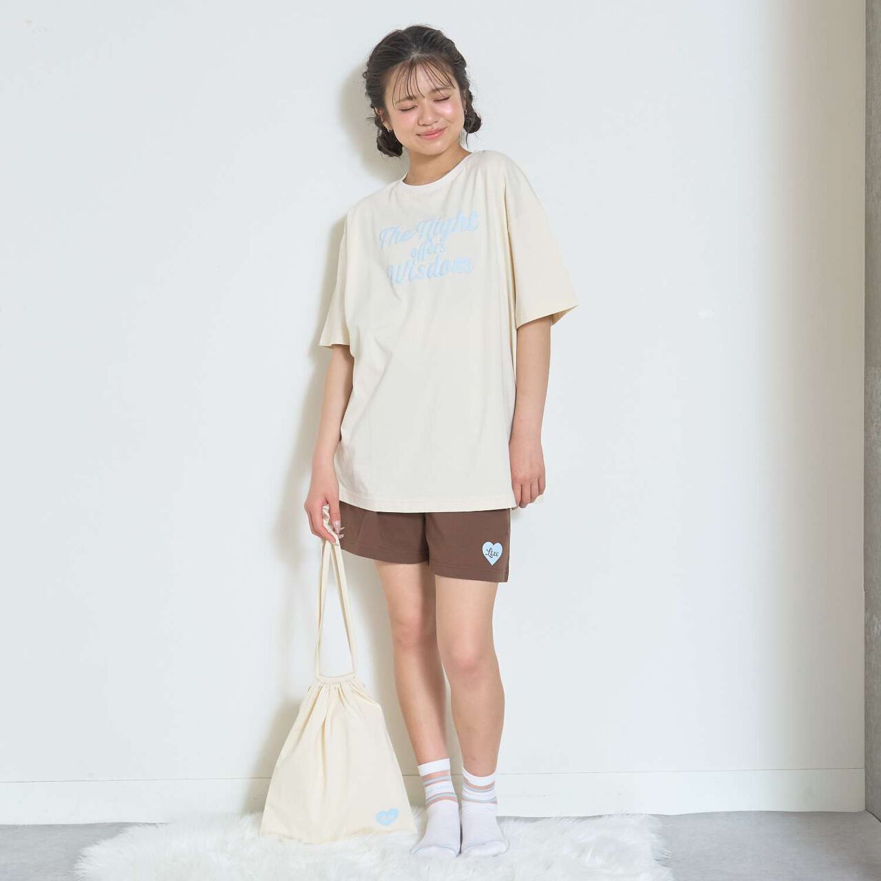 [100% Cotton] Comfortable Loungewear,Light khaki, large image number 2