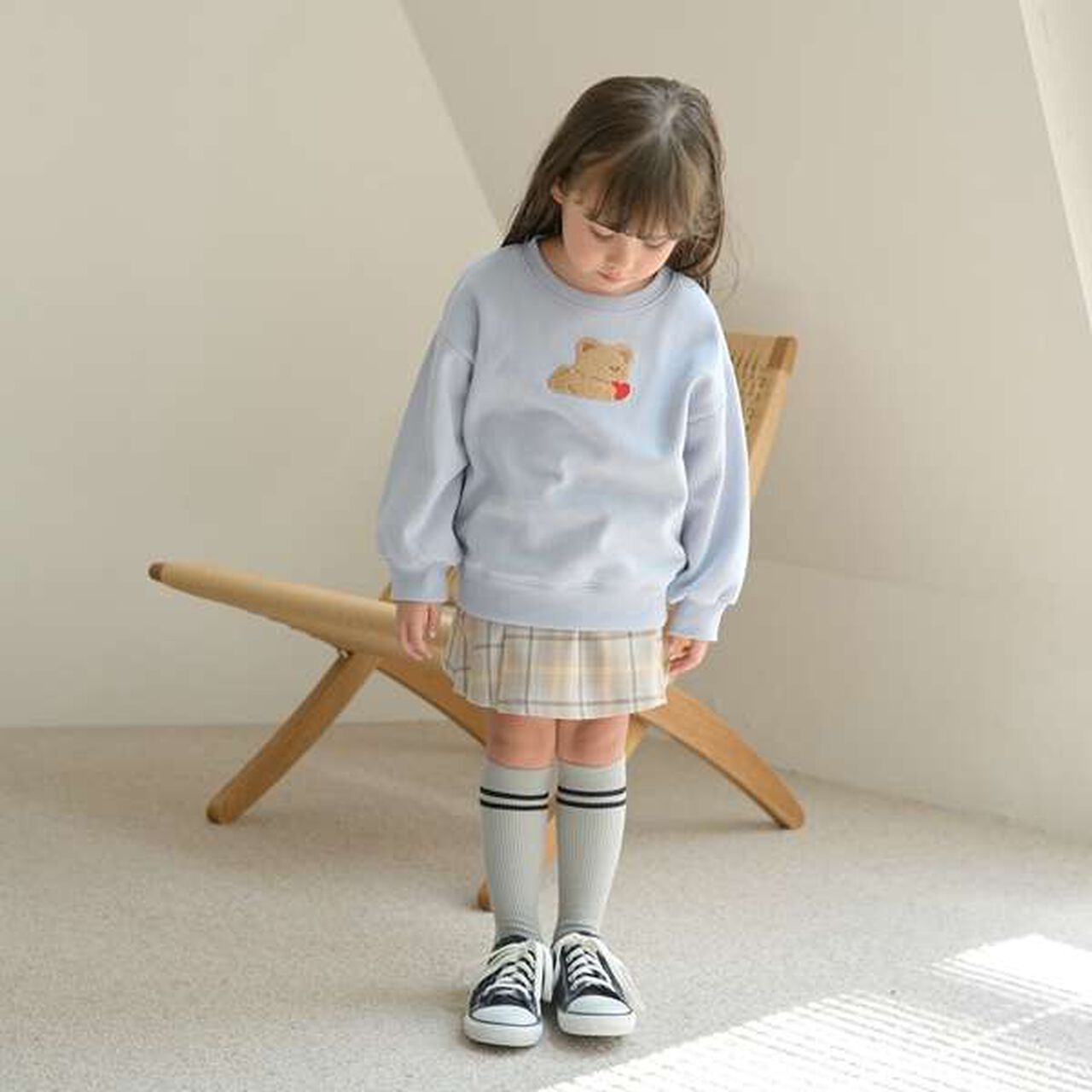 Pilling-Resistant Fleece Sweatshirt,Milky white, large image number 5