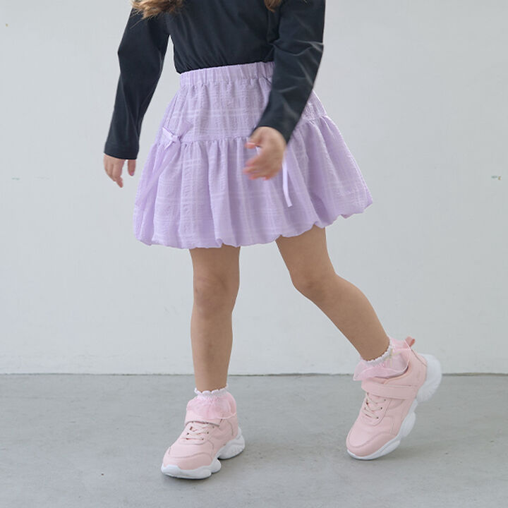 [Coordinatable Setup] Balloon Skirt with Ribbon,Lavender, medium image number 0