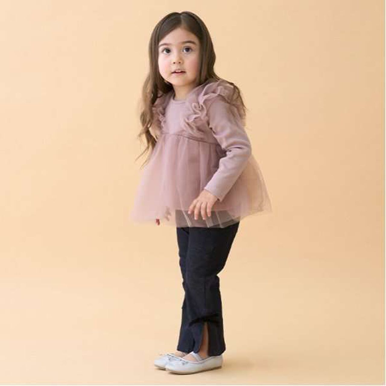 Stretch Flare Pants,Black, large image number 10