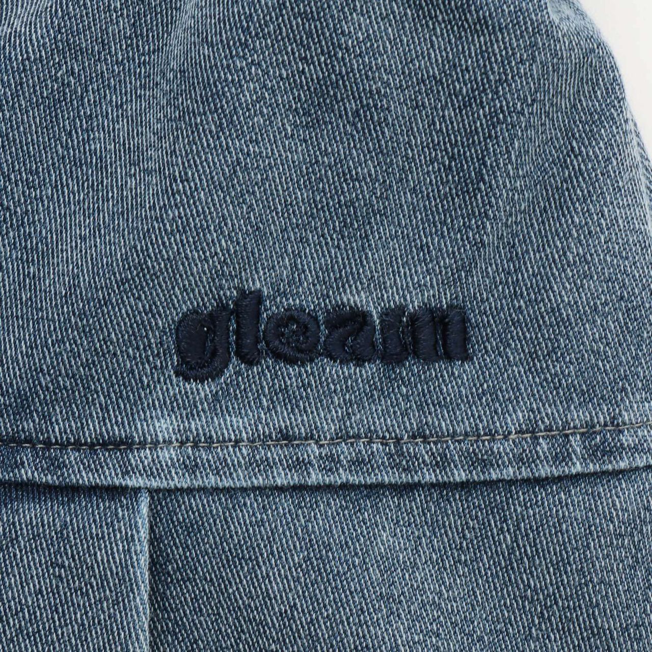 Denim-Like Cut Pleated Skirt,Gray, large image number 10
